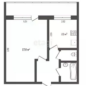Продается 1-комн. квартира, 32,5 м²