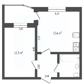 Продается 1-комн. квартира, 39,7 м²