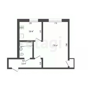 Продается 1-комн. квартира, 31,4 м²