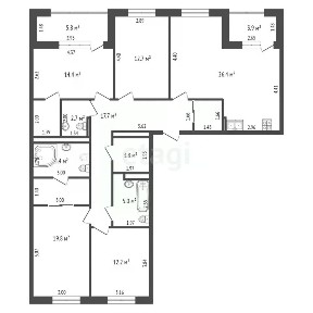 Продается 4-комн. квартира, 124,9 м²