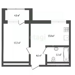 Продается 1-комн. квартира, 38,6 м²