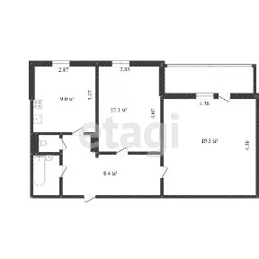 Продается 2-комн. квартира, 51,3 м²