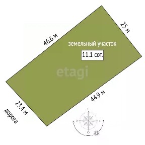 Продается участок, 11 сот.