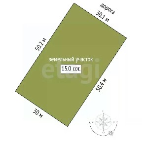 Продается участок, 15,01 сот.