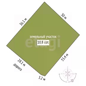 Продается участок, 10,79 сот.