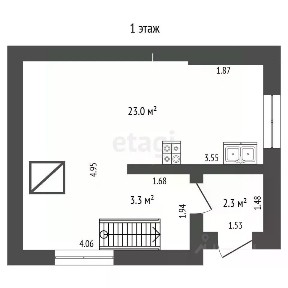 Продается 2-этажный дом, 50 м²