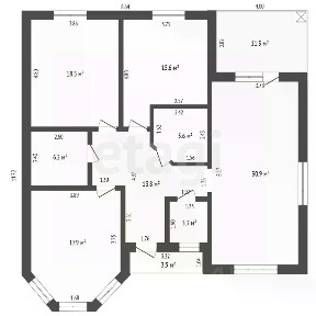 Продается 1-этажный дом, 122,6 м²