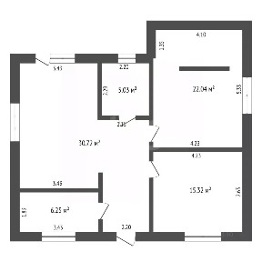 Продается 1-этажный дом, 90 м²