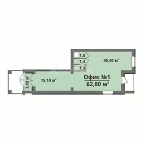 Сдается помещение свободного назначения, 62,8 м²