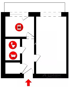 Сдается 1-комн. квартира, 33 м²