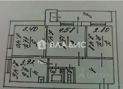 Продается 3-комн. квартира, 63,6 м²