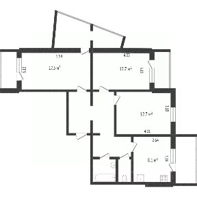 Продается 3-комн. квартира, 71 м²