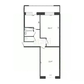 Продается 2-комн. квартира, 57,1 м²