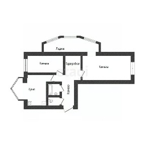 Продается 2-комн. квартира, 55,8 м²