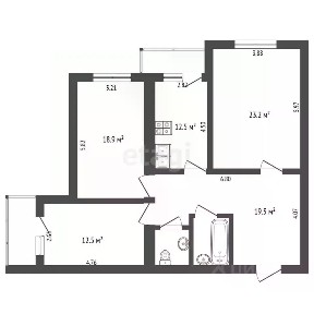 Продается 3-комн. квартира, 93,3 м²