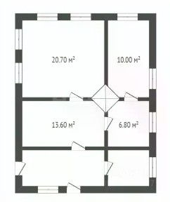 Продается 1-этажный дом, 65 м²