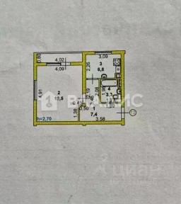 Продается 1-комн. квартира, 38,6 м²
