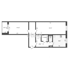 Продается 2-комн. квартира, 60,4 м²