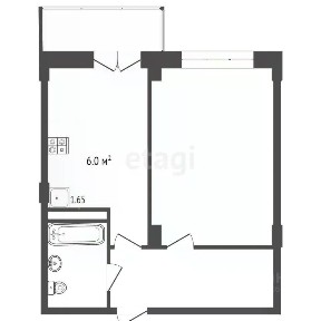 Продается 1-комн. квартира, 46,9 м²