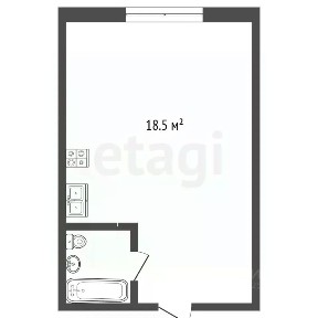Продается студия, 18,5 м²