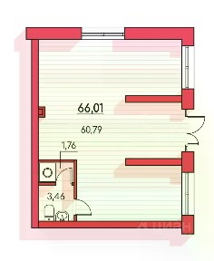 Продается помещение свободного назначения, 66,01 м²