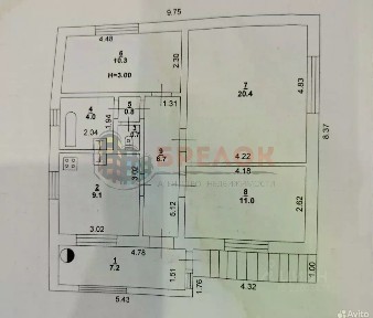 Продается 1-этажный дом, 71 м²