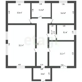 Продается 1-этажный дом, 144 м²