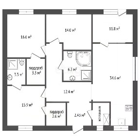 Продается 1-этажный дом, 160 м²