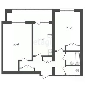 Продается 2-комн. квартира, 59,2 м²