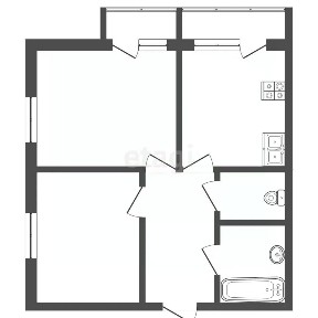 Продается 2-комн. квартира, 44,3 м²