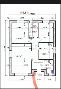 Продается 1-этажный дом, 104 м²
