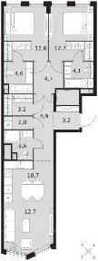 Продается 3-комн. квартира, 81 м²