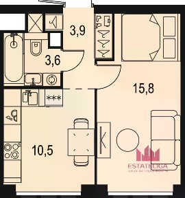 Продается 1-комн. квартира, 33,9 м²