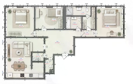 Продается 4-комн. квартира, 124 м²