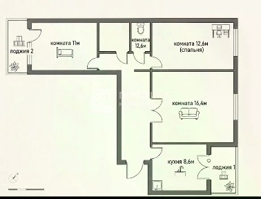 Продается 3-комн. квартира, 64,6 м²