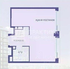 Продается студия, 37,6 м²