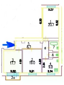 Продается 3-комн. квартира, 86,2 м²