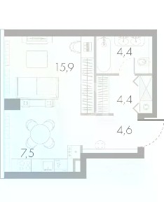 Продается 1-комн. квартира, 37 м²