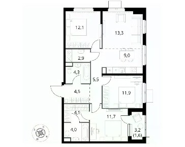 Продается 3-комн. квартира, 85 м²