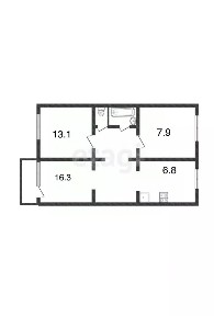Продается 3-комн. квартира, 60 м²