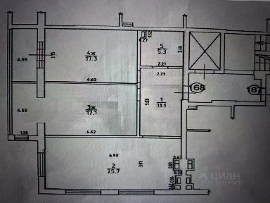 Продается 2-комн. квартира, 86 м²