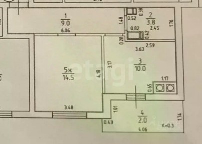 Продается 1-комн. квартира, 37,3 м²