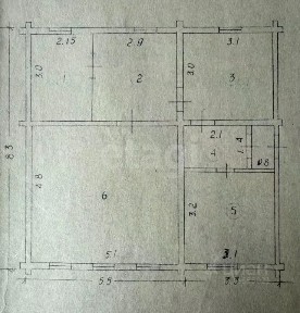 Продается 1-этажный дом, 62,6 м²