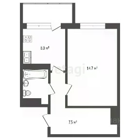 Продается 1-комн. квартира, 31,5 м²
