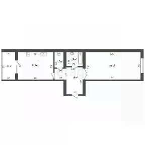Продается 1-комн. квартира, 44,6 м²