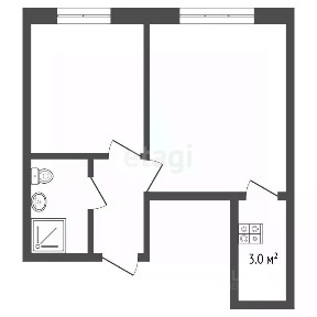 Продается 1-комн. квартира, 35,8 м²