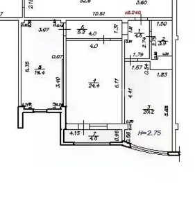 Продается 2-комн. квартира, 77,7 м²