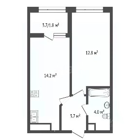 Продается 1-комн. квартира, 36,5 м²