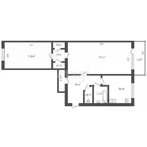 Продается 2-комн. квартира, 46 м²