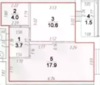 Продается 1-комн. квартира, 35,4 м²
